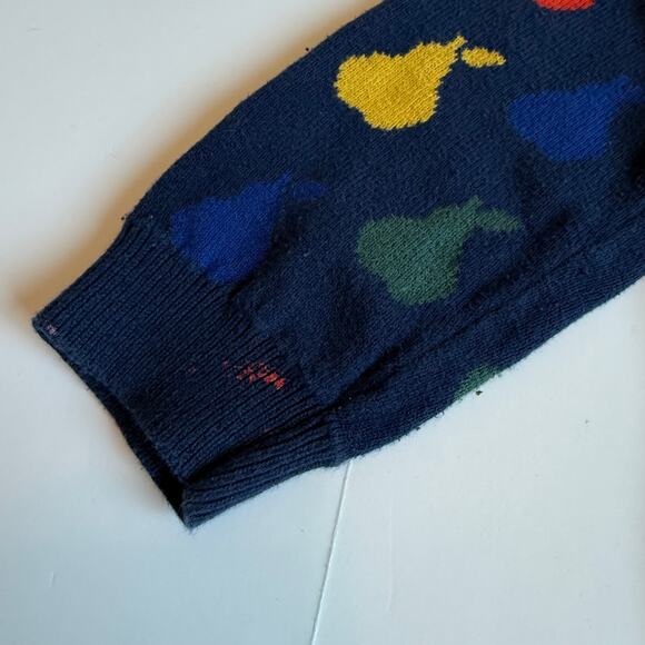 Hanna Andersson Navy Pears Organic Cotton Cardigan 90cm 3T - Picture 10 of 10